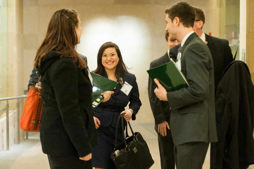 Photo of students speaking